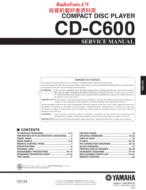 Yamaha-CDC-600-Service-Manual电路原理图.pdf