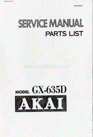 Akai-GX635DB-tape-sm2维修电路图 手册.pdf