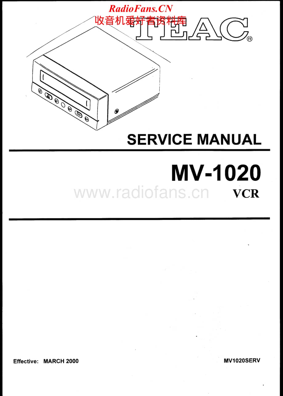 Teac-MV-1020-Service-Manual电路原理图.pdf_第1页