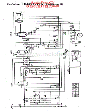 Telefunken-6445-GWK-Schematic电路原理图.pdf