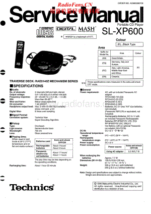 Technics-SLXP-600-Service-Manual电路原理图.pdf
