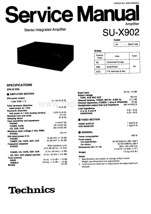 Technics-SUX-902-Service-Manual电路原理图.pdf