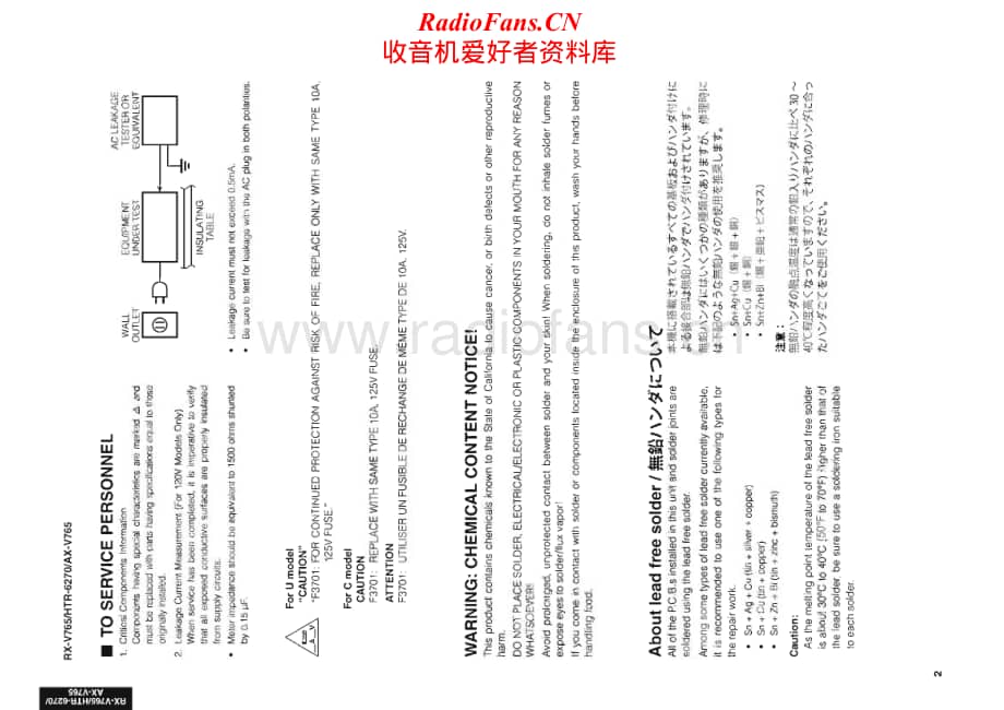 Yamaha-AXV-765-Service-Manual电路原理图.pdf_第2页