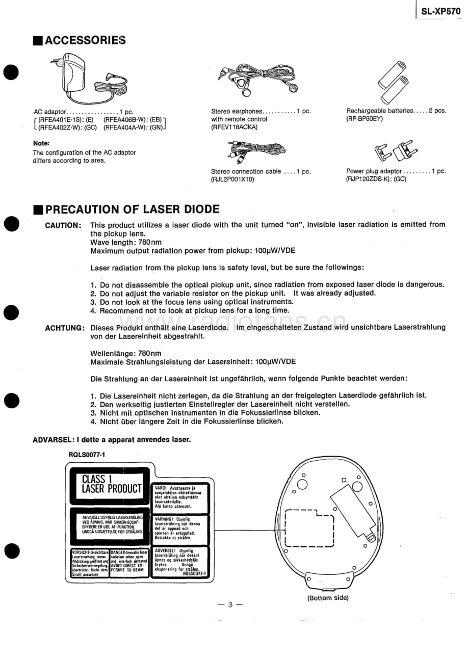 Technics-SLXP-570-Service-Manual电路原理图.pdf_第3页