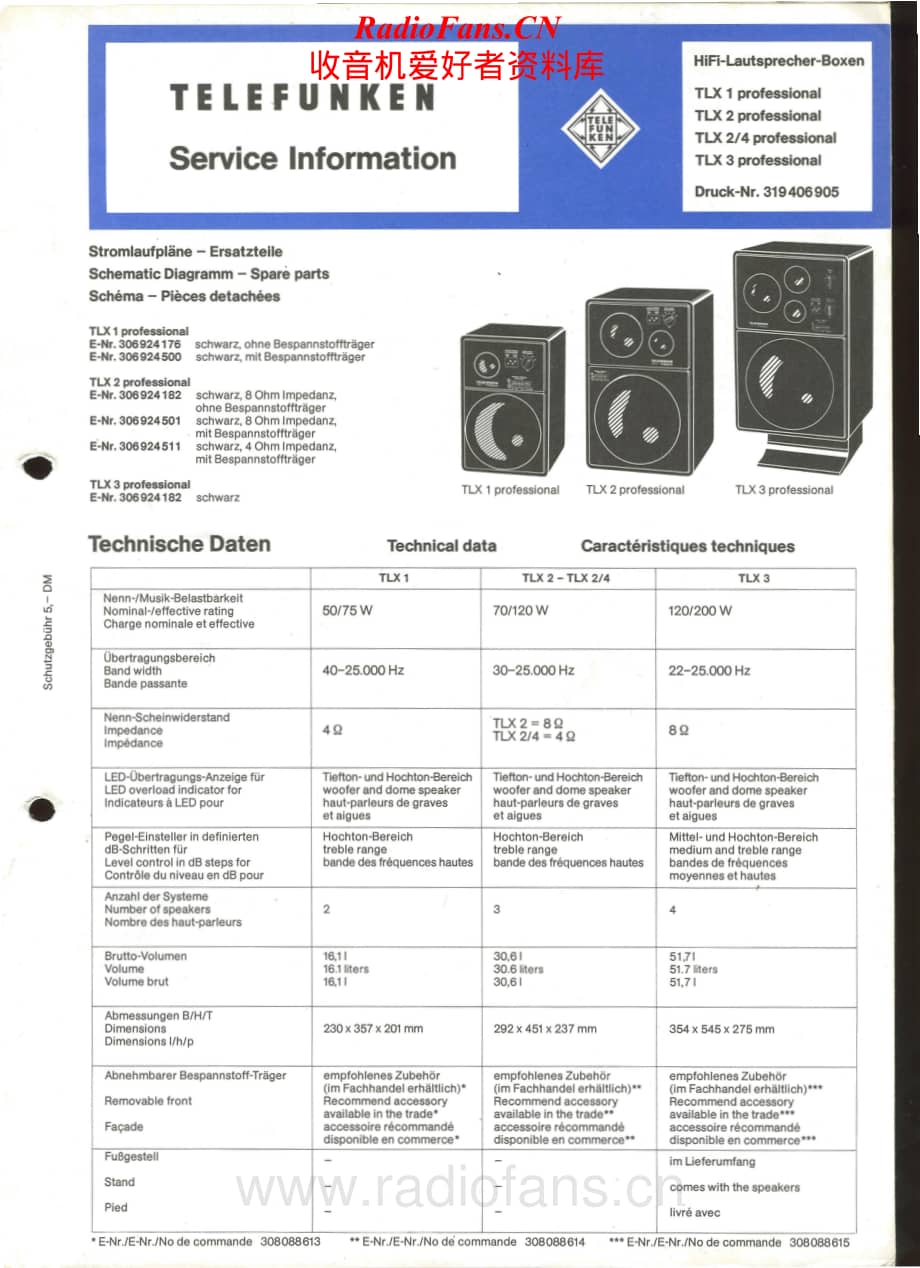 Telefunken-TL-X3-Service-Manual电路原理图.pdf_第1页