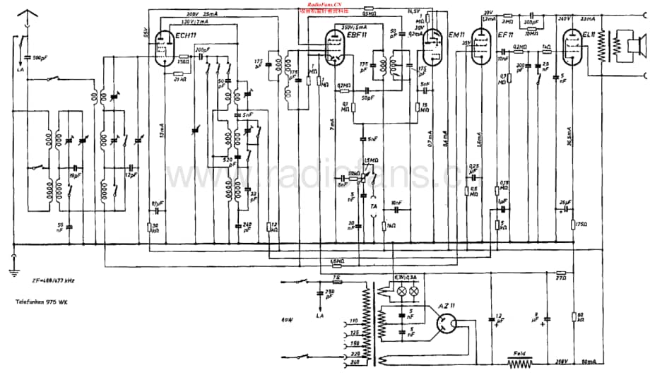 Telefunken-975-WK-Schematic电路原理图.pdf_第1页