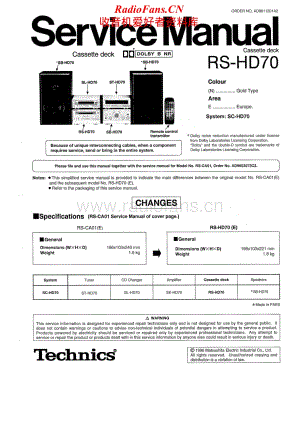 Technics-RSHD-70-Service-Manual电路原理图.pdf
