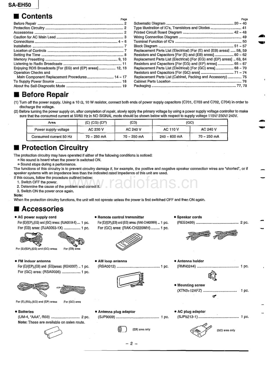 Technics-SAEH-50-Service-Manual电路原理图.pdf_第2页