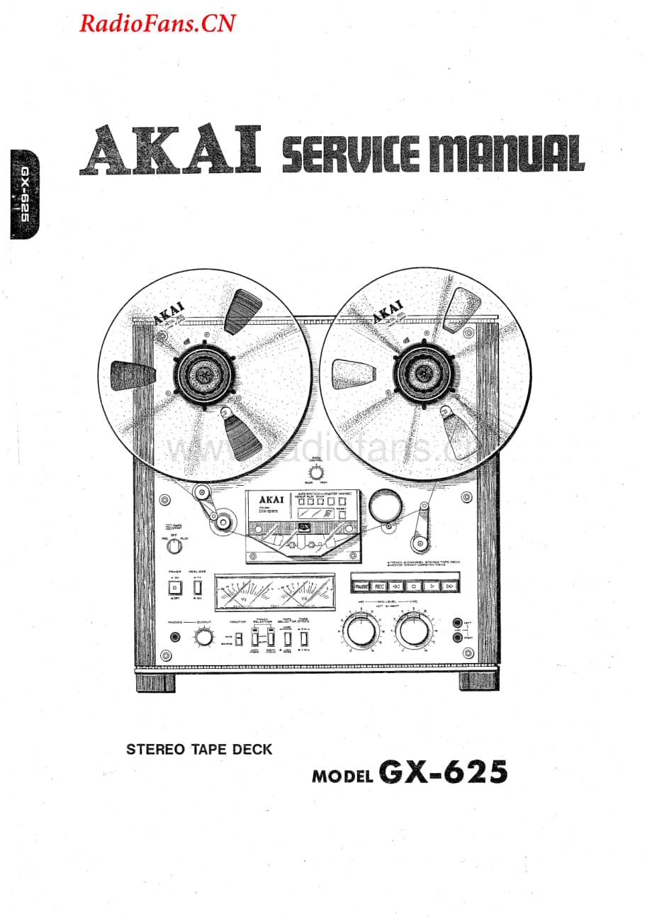 Akai-GX625-tape-sm维修电路图 手册.pdf_第1页