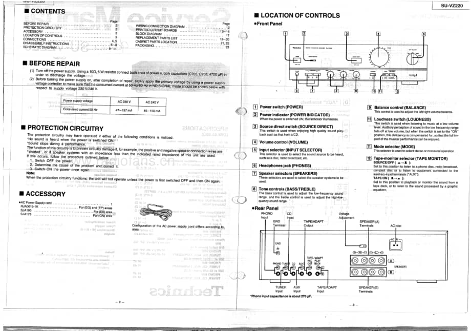 Technics-SUVZ-220-Service-Manual电路原理图.pdf_第2页