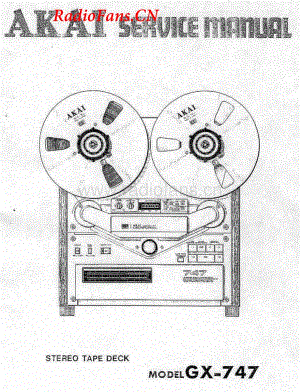 Akai-GX747-tape-sm维修电路图 手册.pdf