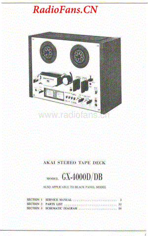 Akai-GX4000DB-tape-sm维修电路图 手册.pdf