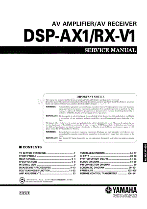 Yamaha-RX-V1-Service-Manual电路原理图.pdf
