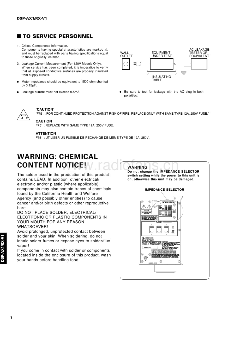 Yamaha-RX-V1-Service-Manual电路原理图.pdf_第2页