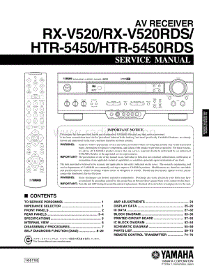 Yamaha-RXV-520-RDS-Service-Manual电路原理图.pdf