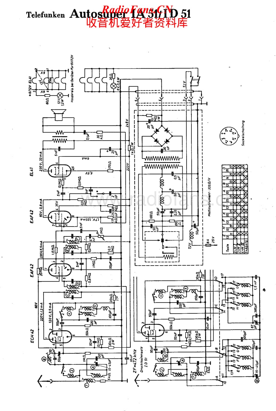 Telefunken-AutoSuper-ID-51-Schematic电路原理图.pdf_第1页