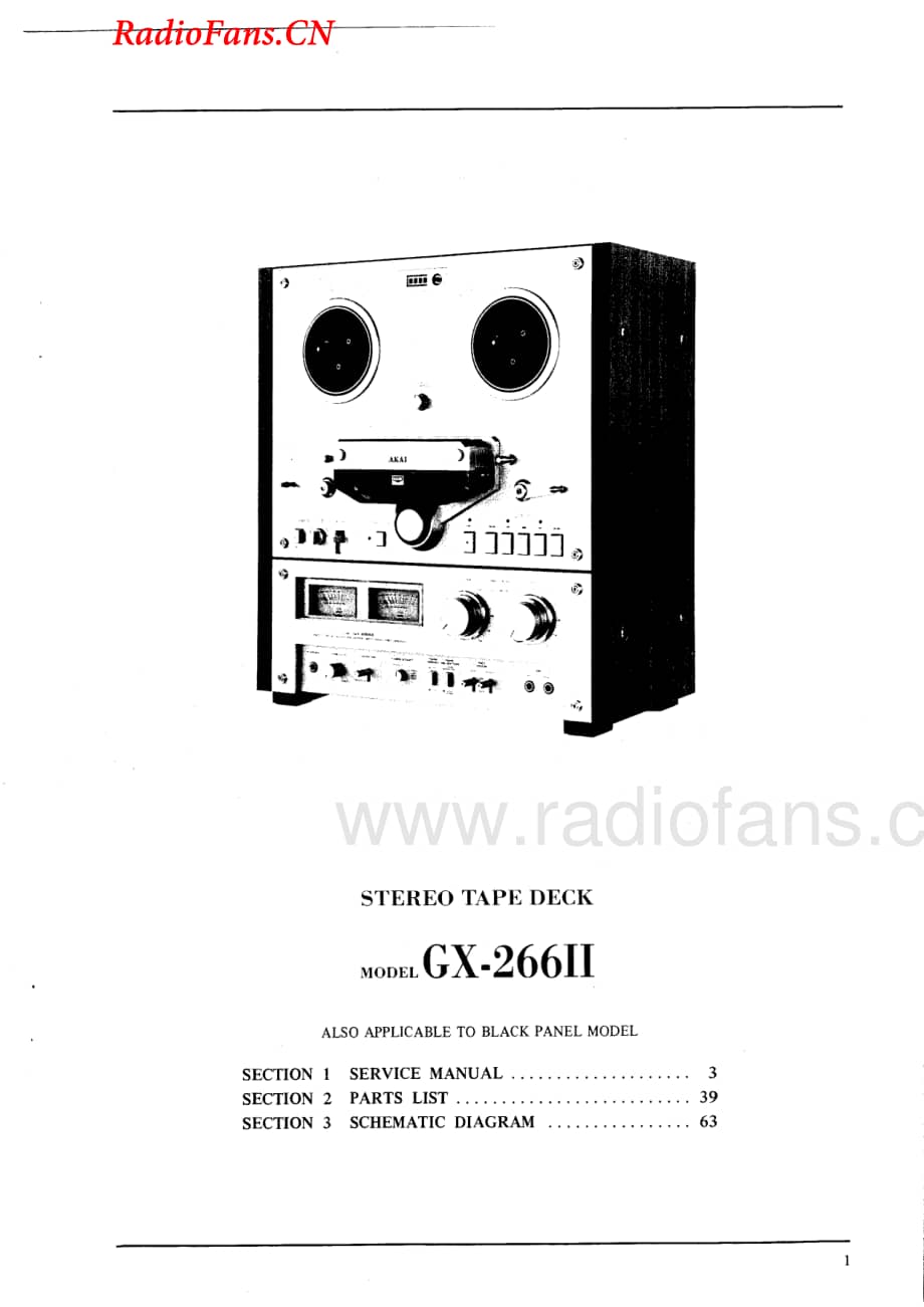 Akai-GX266MKII-tape-sm维修电路图 手册.pdf_第2页