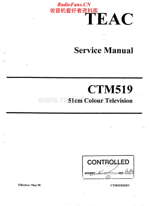 Teac-CT-M519-Service-Manual电路原理图.pdf