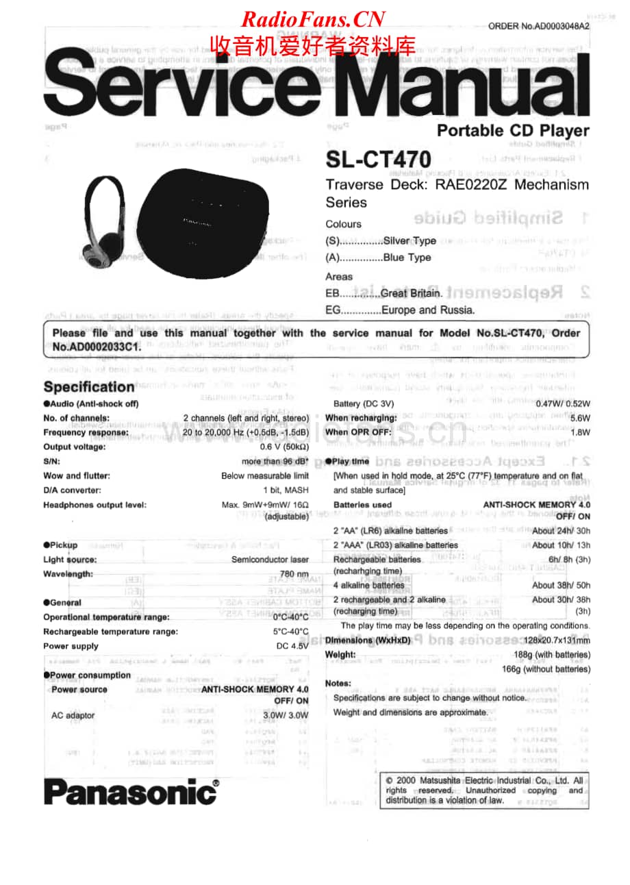 Technics-SLCT-470-Service-Manual电路原理图.pdf_第1页