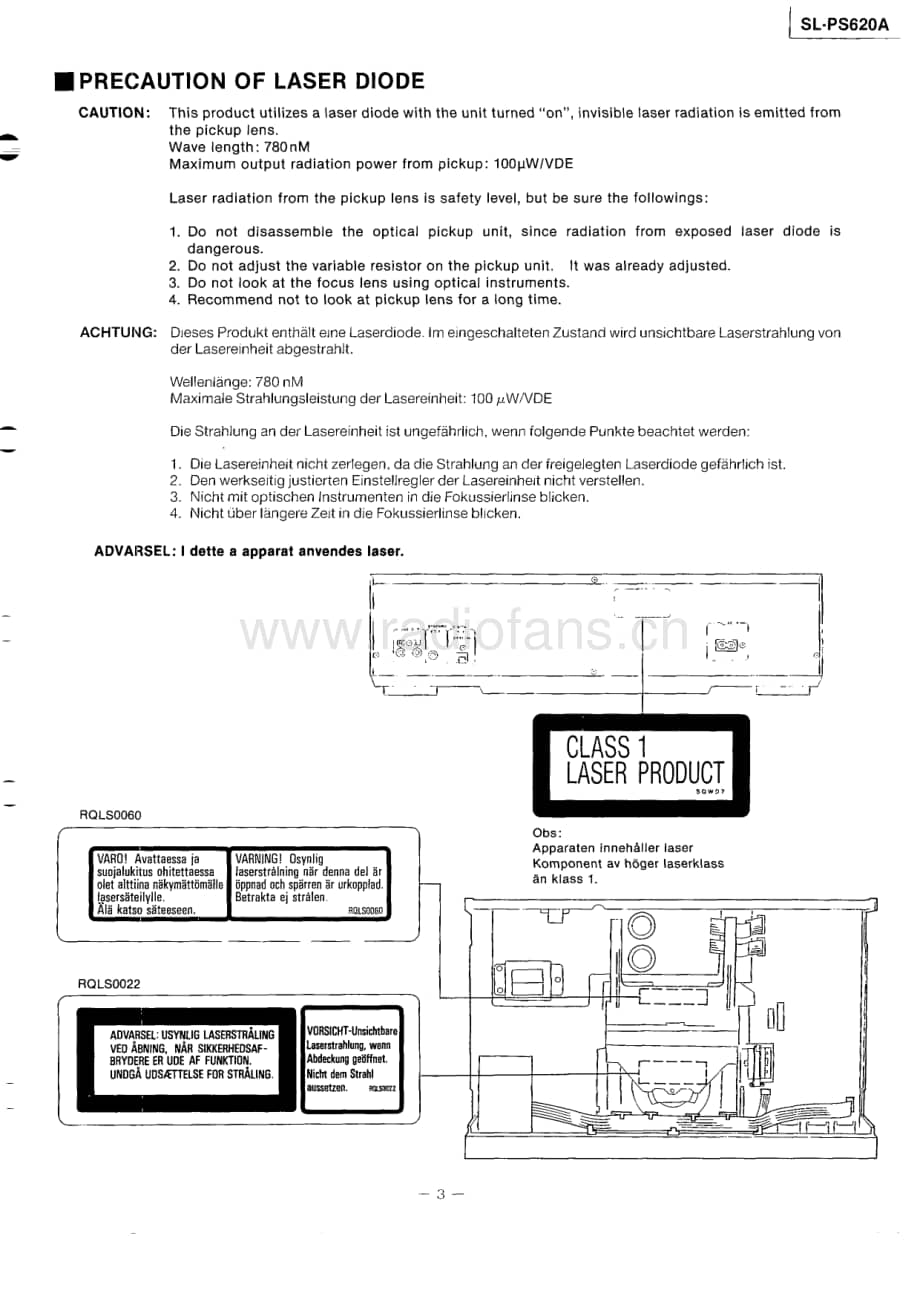 Technics-SLPS-620-A-Service-Manual电路原理图.pdf_第3页