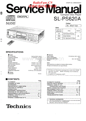 Technics-SLPS-620-A-Service-Manual电路原理图.pdf