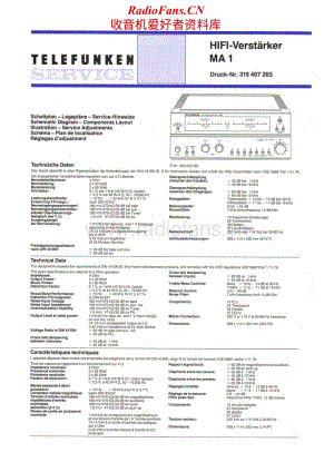 Telefunken-MA-1-Service-Manual电路原理图.pdf