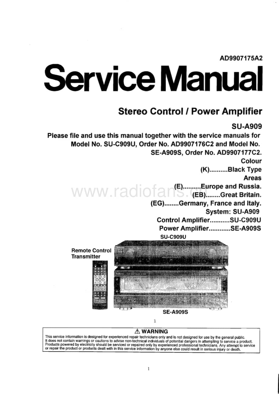 Technics-SUA-909-Service-Manual电路原理图.pdf_第1页
