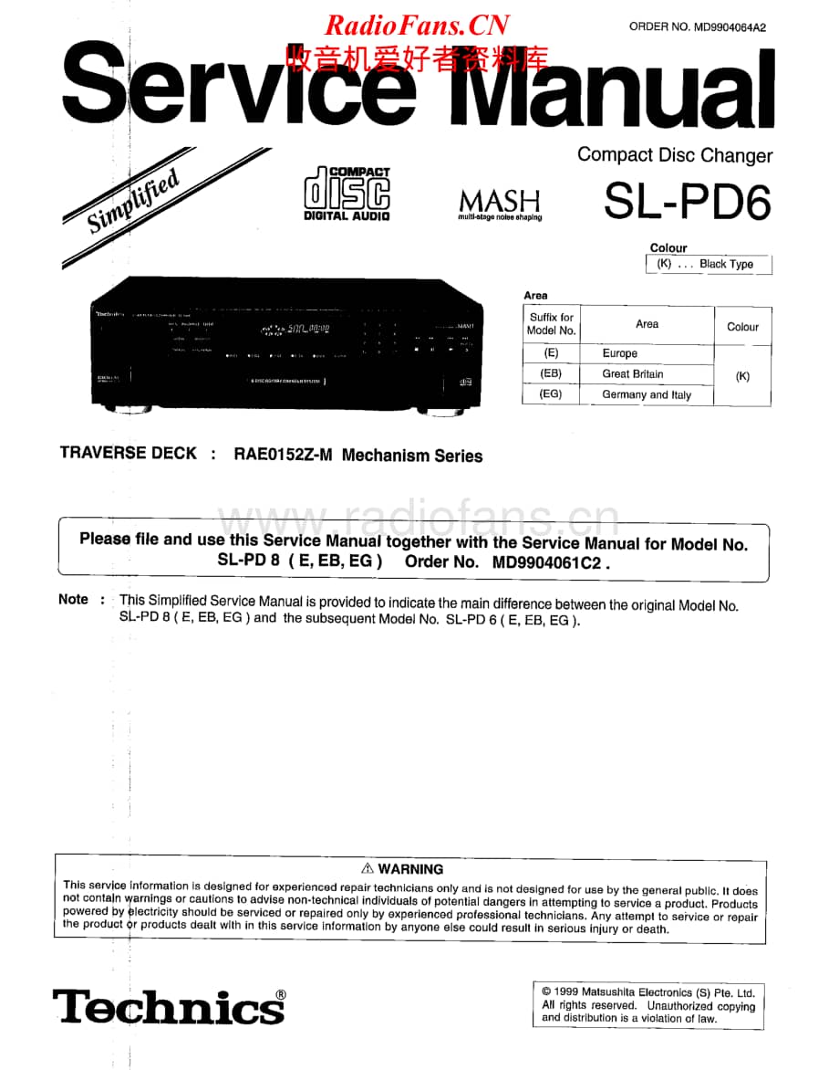 Technics-SLPD-6-Service-Manual电路原理图.pdf_第1页