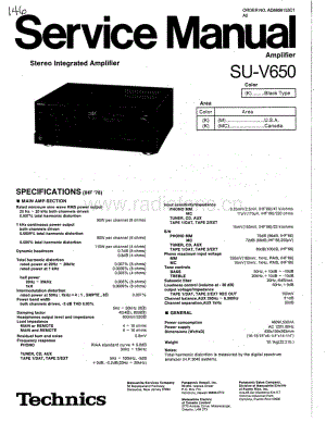 Technics-SUV-650-Service-Manual电路原理图.pdf