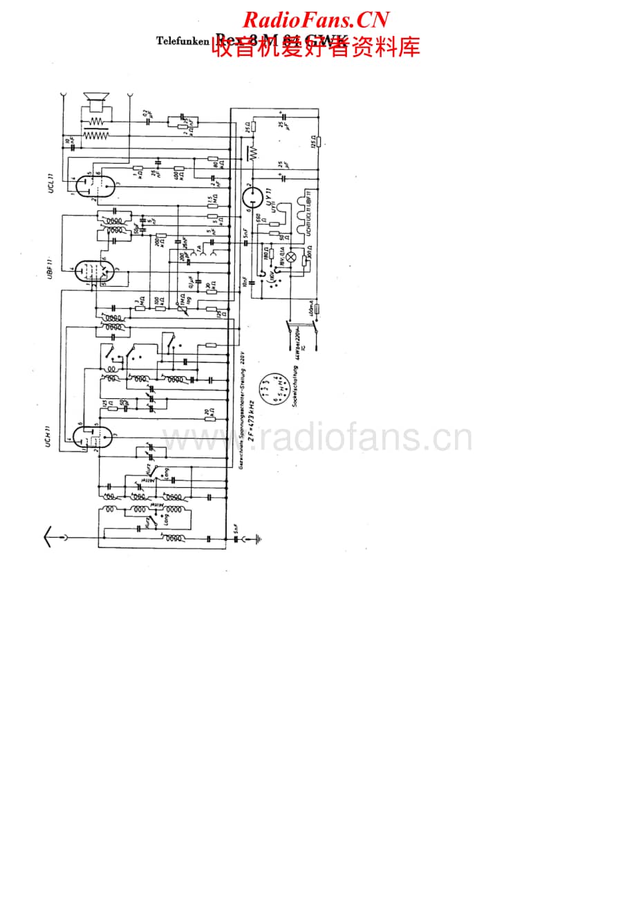 Telefunken-Rex-8M64-GWK-Schematic电路原理图.pdf_第1页