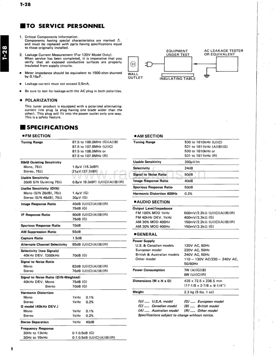 Yamaha-T-28-Service-Manual电路原理图.pdf_第2页