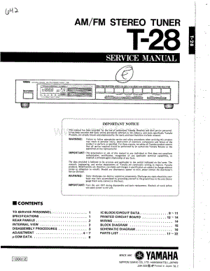 Yamaha-T-28-Service-Manual电路原理图.pdf