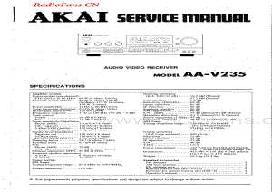 Akai-AAV235-avr-sm维修电路图 手册.pdf