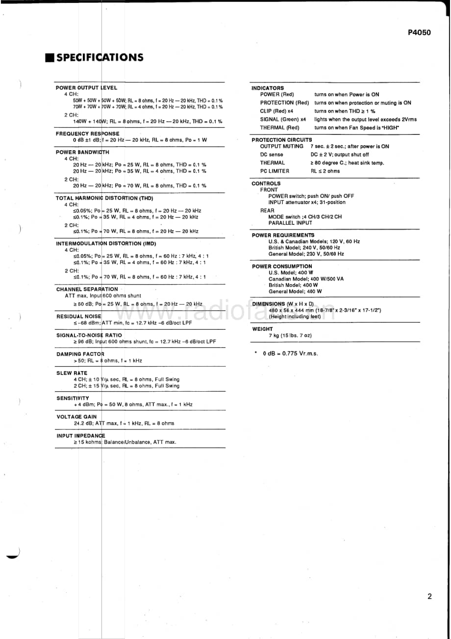 Yamaha-P-4050-Service-Manual电路原理图.pdf_第3页