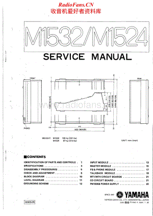 Yamaha-M-1524-Service-Manual电路原理图.pdf