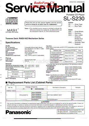 Technics-SLS-230-Service-Manual电路原理图.pdf