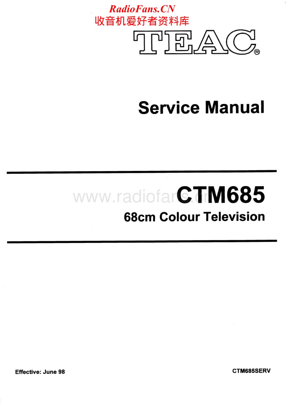 Teac-CT-M685-Service-Manual电路原理图.pdf_第1页