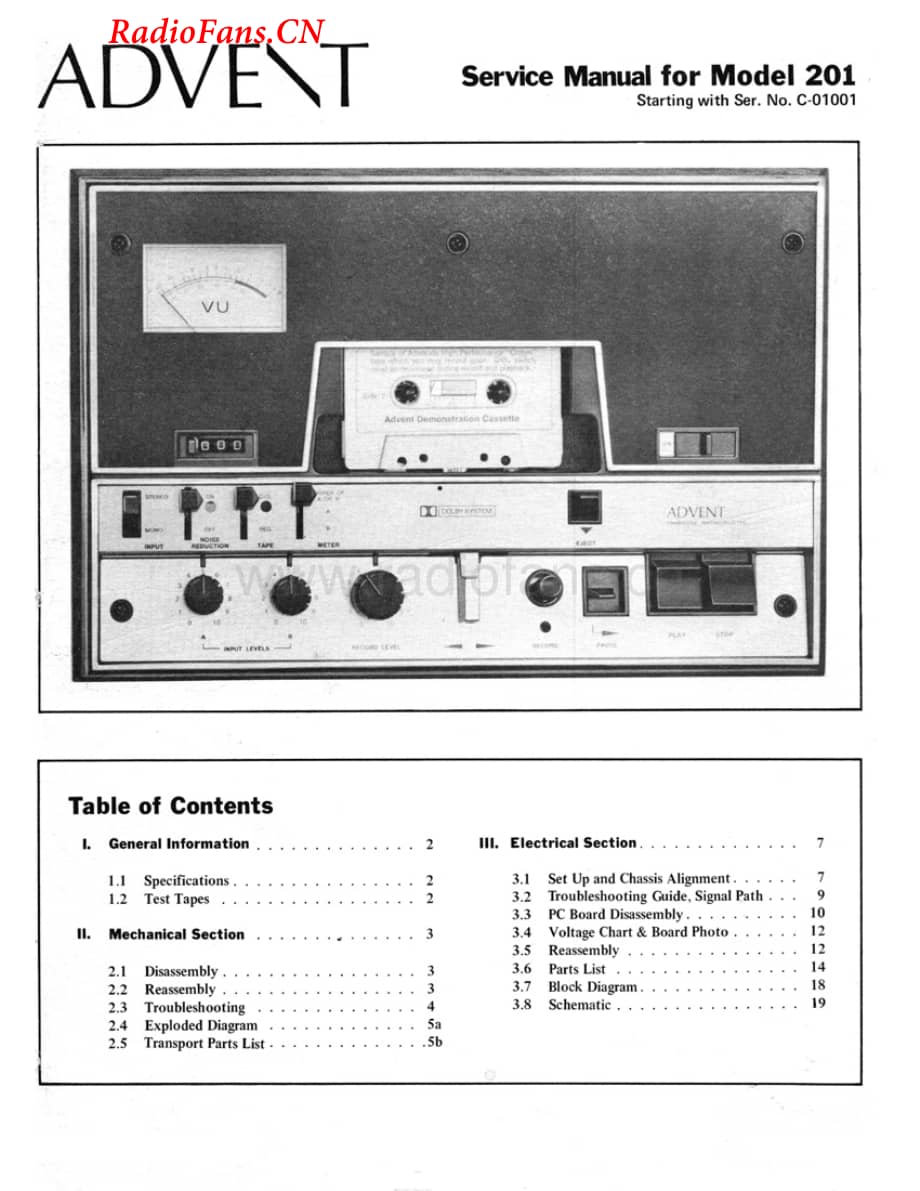 Advent-201-tape-sm维修电路图 手册.pdf_第1页