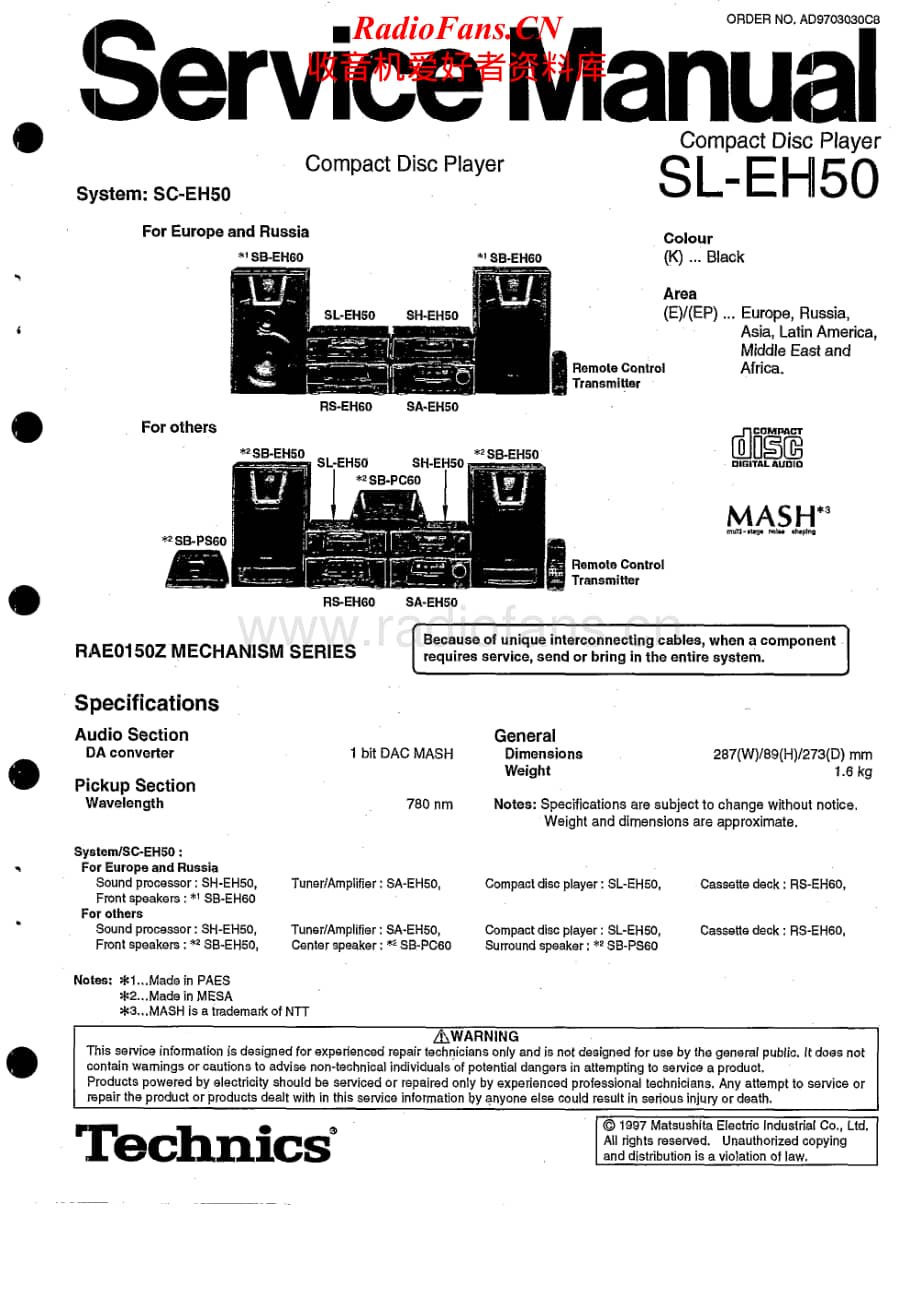 Technics-SLEH-50-Service-Manual电路原理图.pdf_第1页