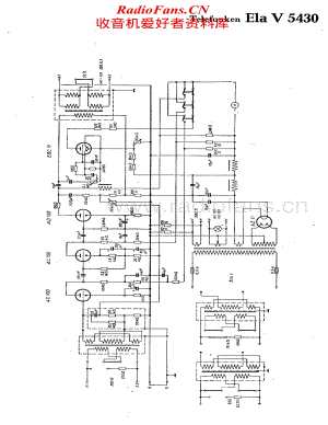 Telefunken-Ela-V5430-Schematic电路原理图.pdf