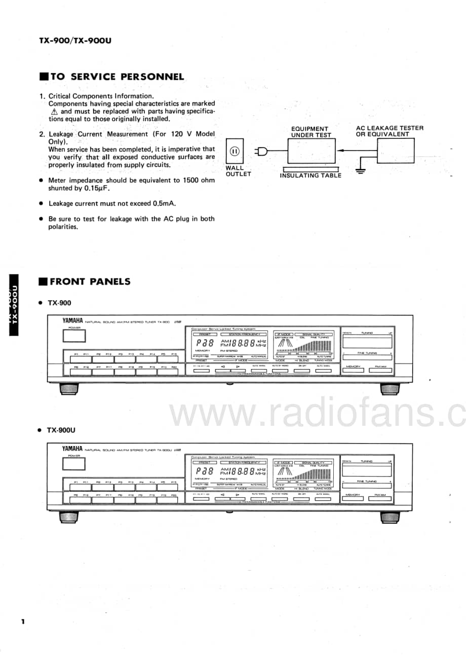 Yamaha-TX-900-U-Service-Manual电路原理图.pdf_第2页