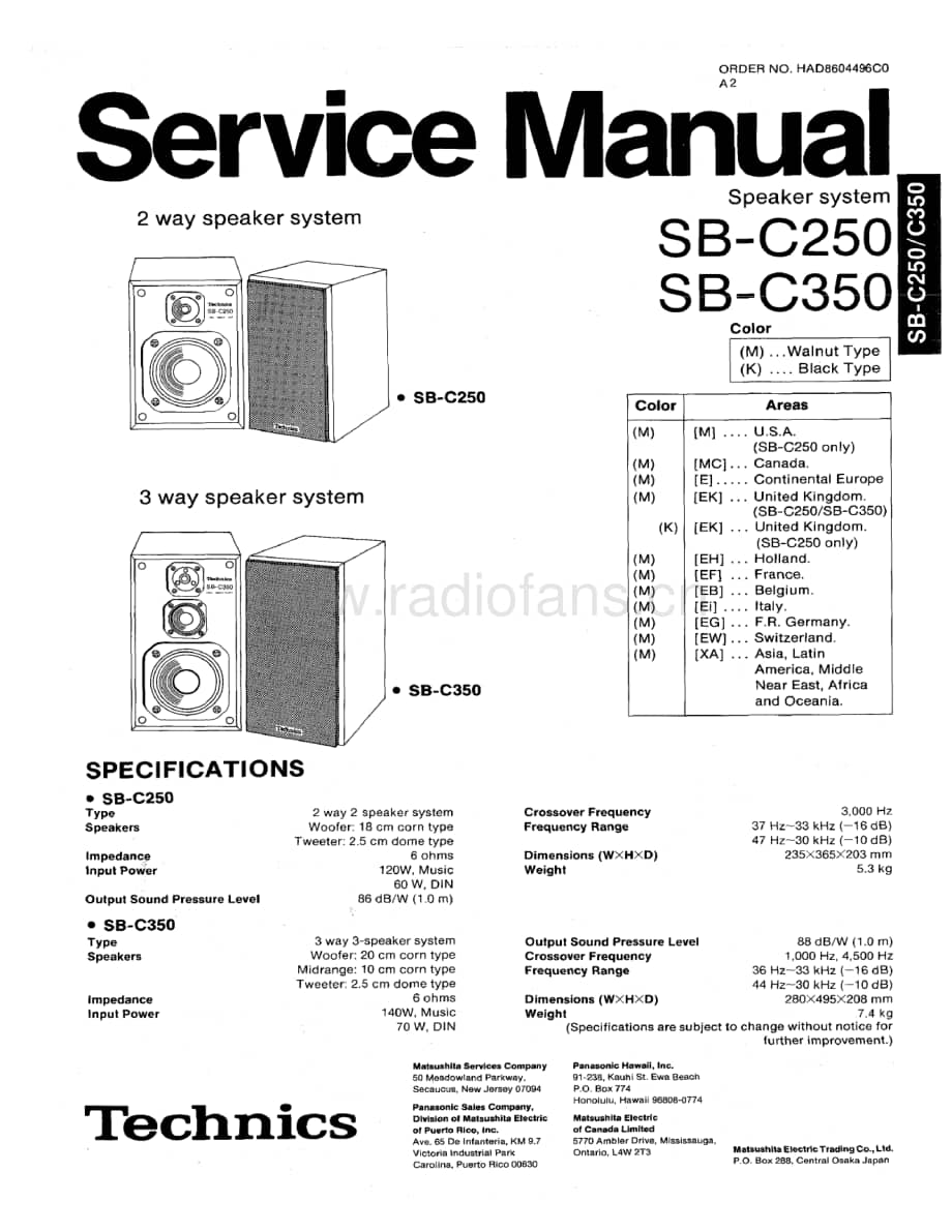 Technics-SBC-350-SBC-250-Service-Manual电路原理图.pdf_第1页