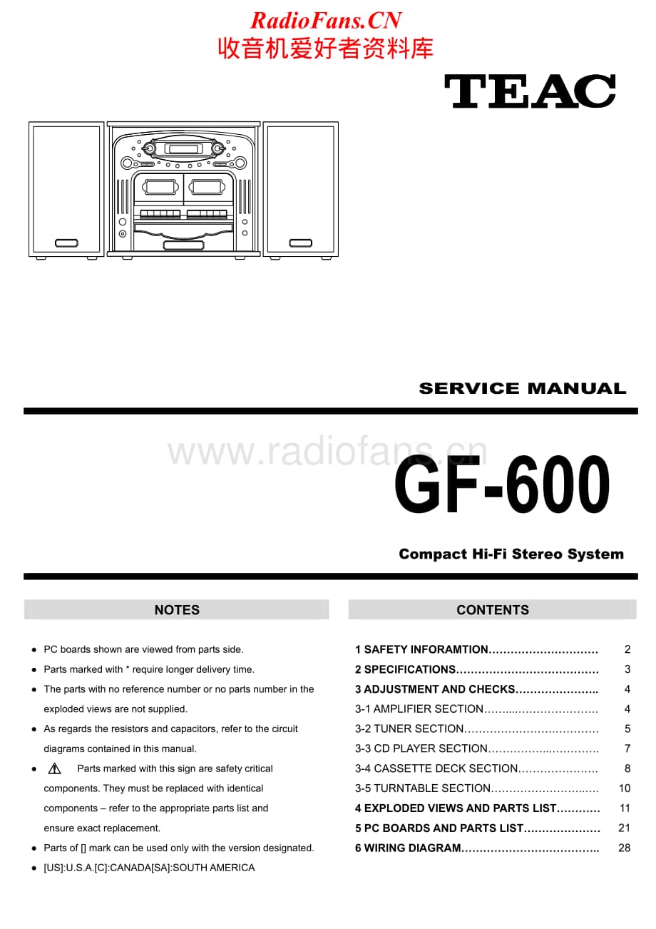 Teac-GF-600-Service-Manual电路原理图.pdf_第1页