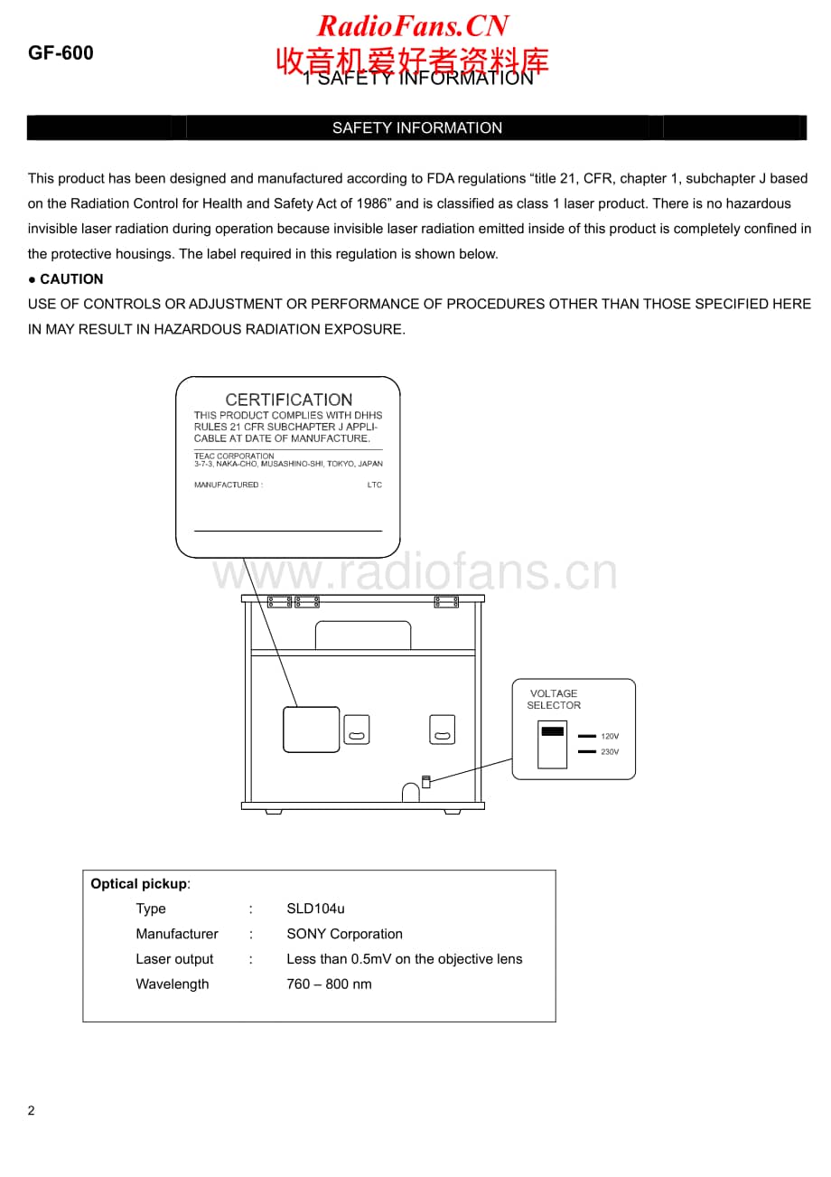 Teac-GF-600-Service-Manual电路原理图.pdf_第2页