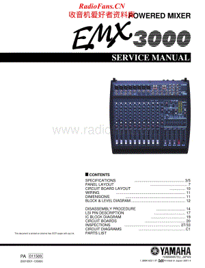 Yamaha-EMX-3000-Service-Manual电路原理图.pdf