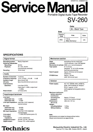 Technics-SV-260-Service-Manual电路原理图.pdf