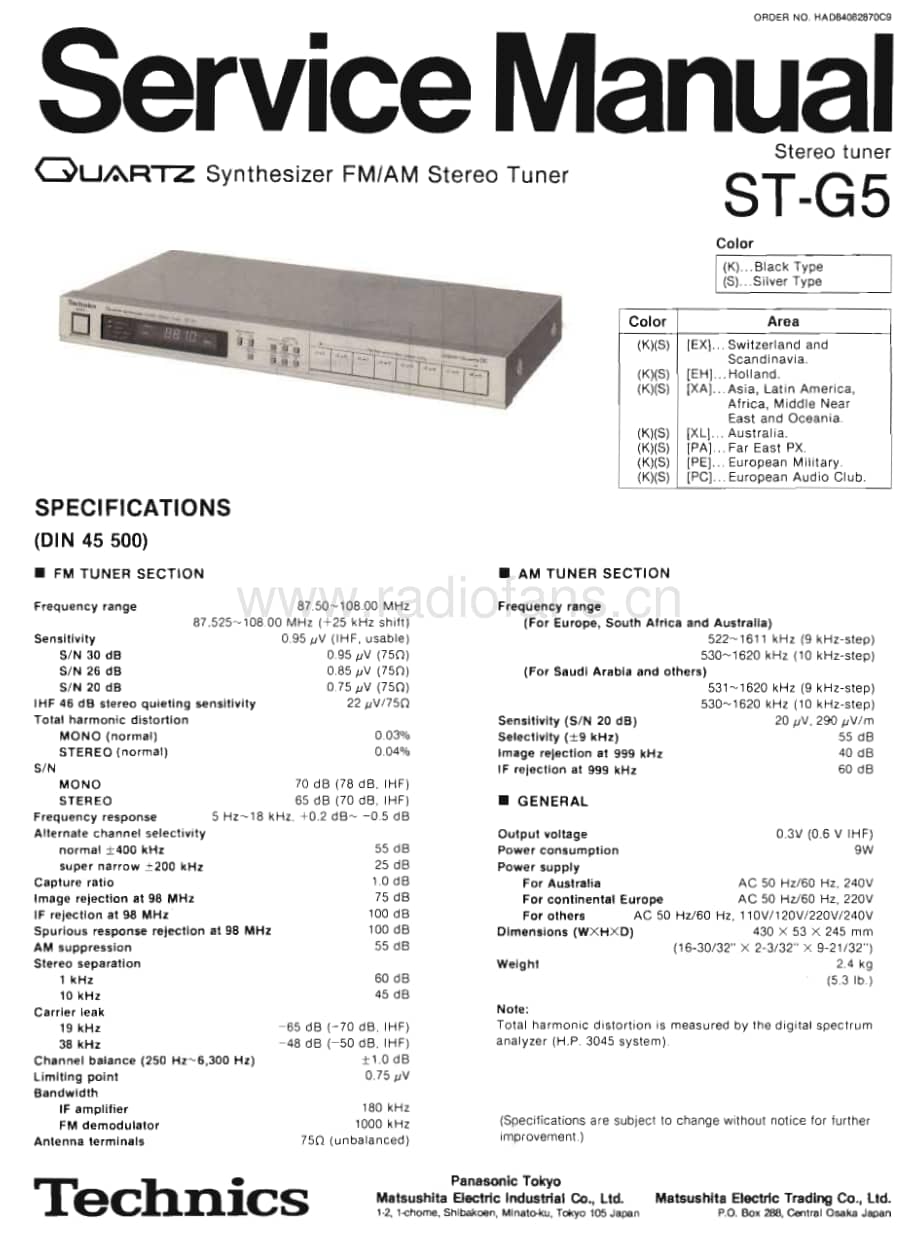 Technics-STG-5-Service-Manual电路原理图.pdf_第1页