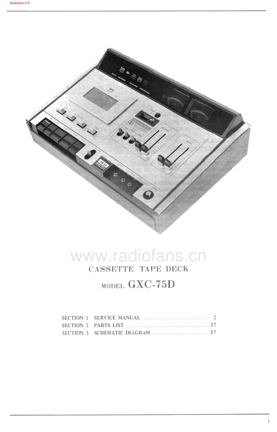 Akai-GXC75D-tape-sm维修电路图 手册.pdf_第2页