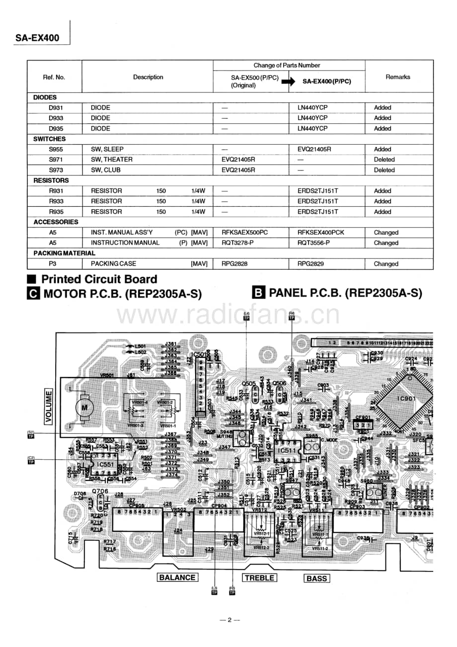 Technics-SAEX-400-Service-Manual电路原理图.pdf_第2页
