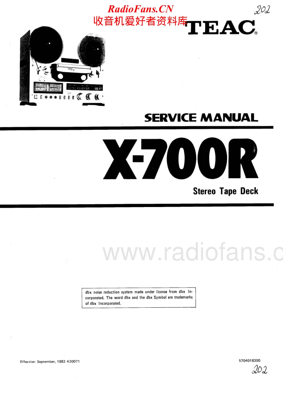 Teac-X-700R-Service-Manual电路原理图.pdf_第1页